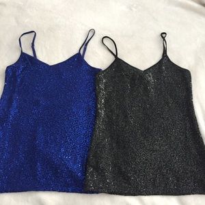 2 Express sequin tanks